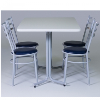 Foto Mesa Refeitório 4 Lugares + 4 Cadeiras TLCA64F